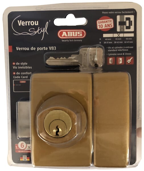 4003318333279 - Verrou StyL C83 45mm bronze c
