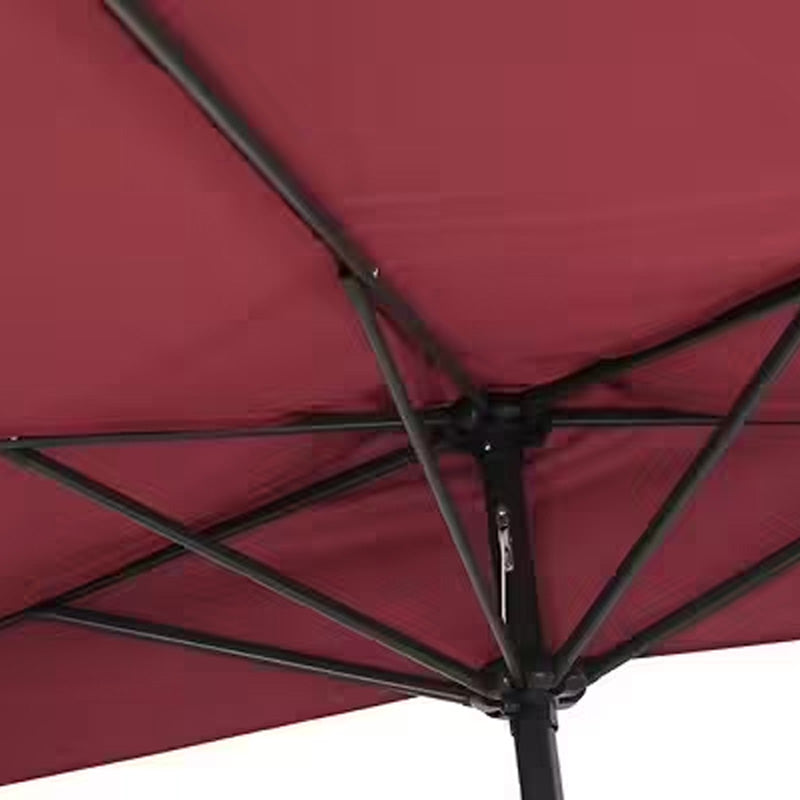 Parasol demi lune - rouge