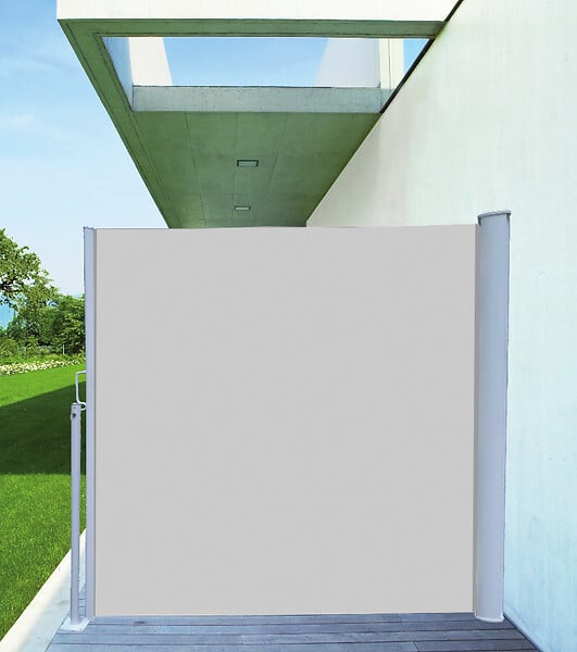 Rideau terrasse amovible - Gris perle - 1,6x3m