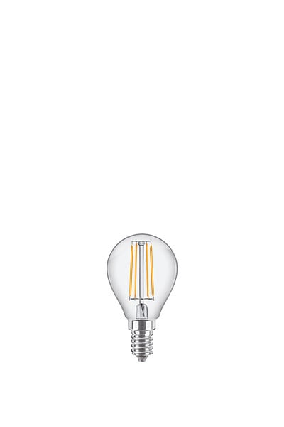 Ampoule E14 Sphérique - Filament - Blanc chaud - Lot de 2 - 40W