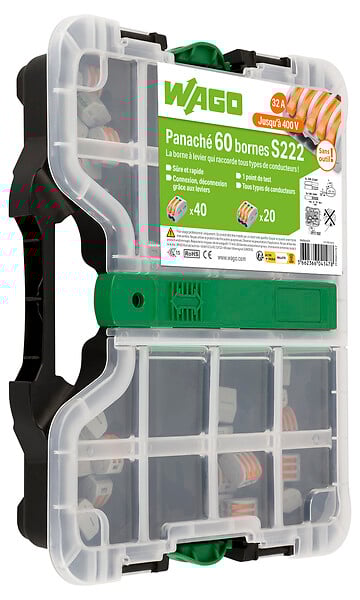 Mallette Wago S222 - 60 bornes