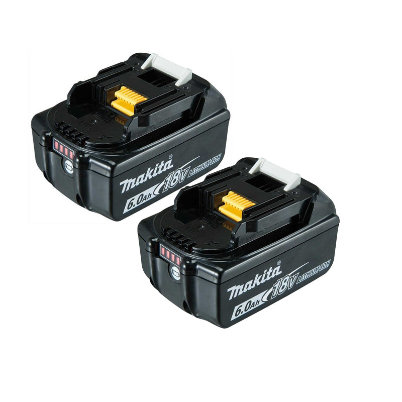 Pack Énergie MAKITA 18 V Li-Ion (2 batteries 6Ah + 1 chargeur double) avec MAKPAC 3