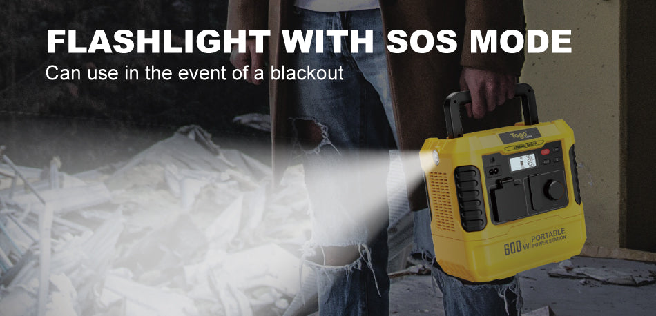 Station d'energie - TOGO POWER - Technologie batterie LiFEPO4 - ADVANCE600LFP - Sortie max AC 1200W