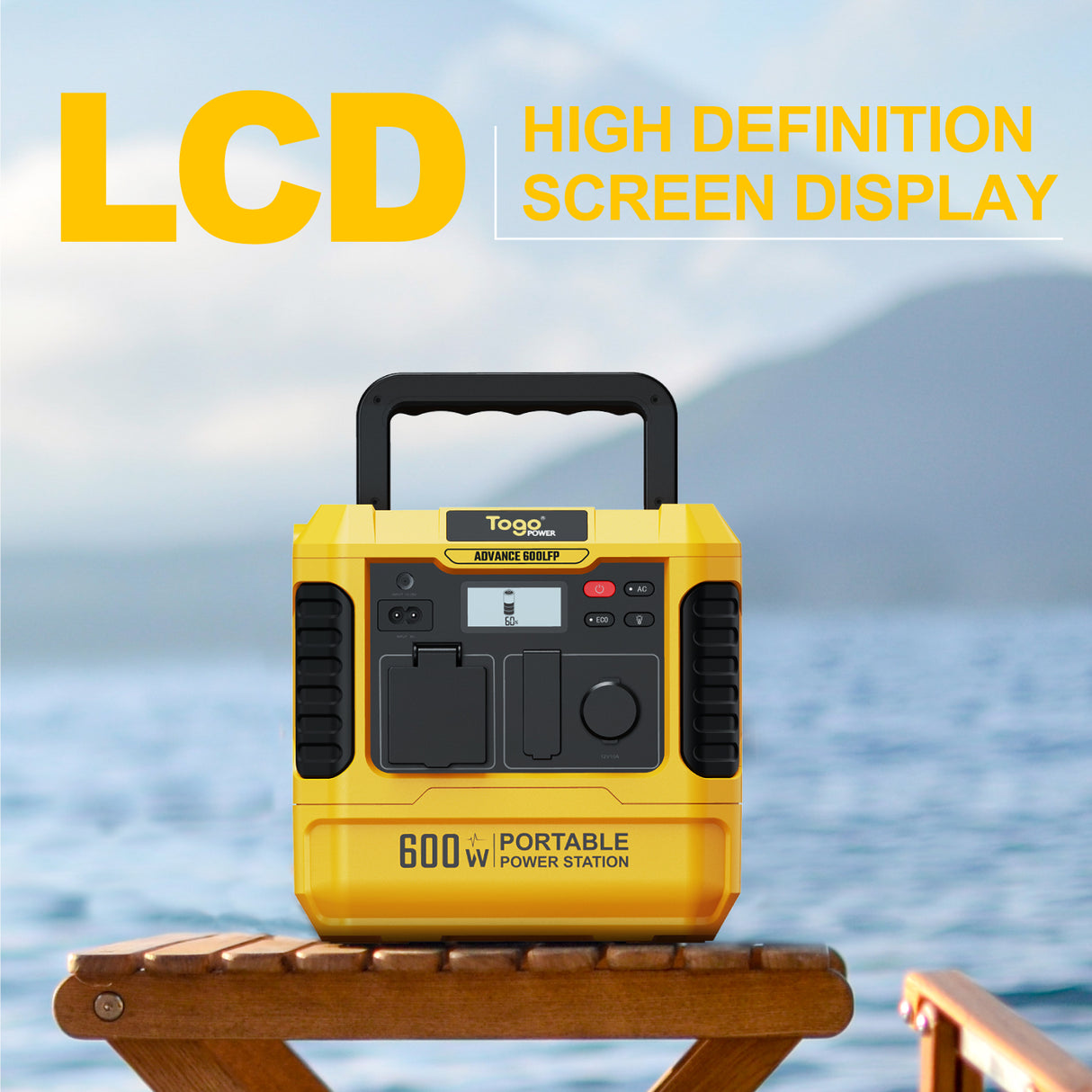 Station d'energie - TOGO POWER - Technologie batterie LiFEPO4 - ADVANCE600LFP - Sortie max AC 1200W