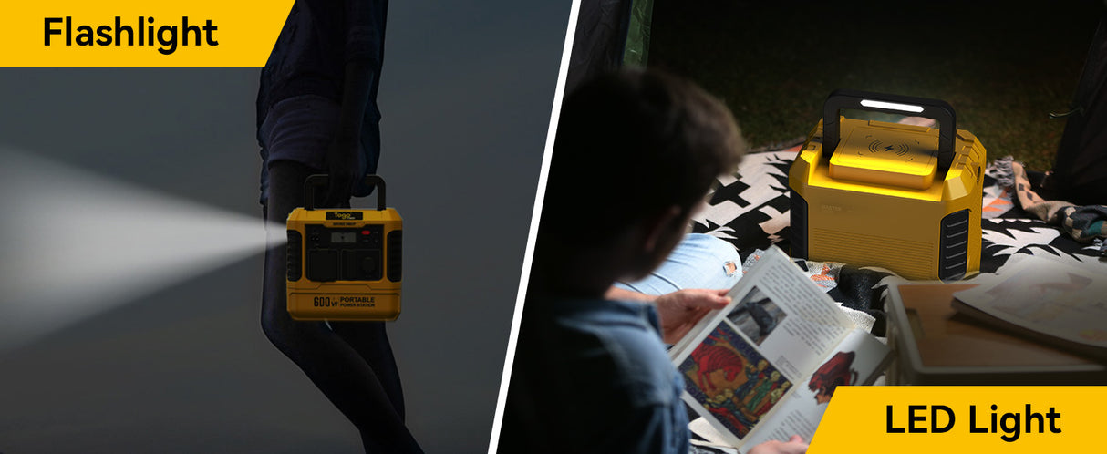 Station d'energie - TOGO POWER - Technologie batterie LiFEPO4 - ADVANCE600LFP - Sortie max AC 1200W