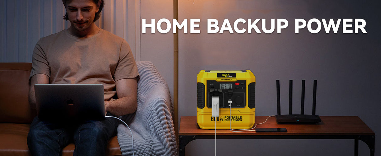 Station d'energie - TOGO POWER - Technologie batterie LiFEPO4 - ADVANCE600LFP - Sortie max AC 1200W