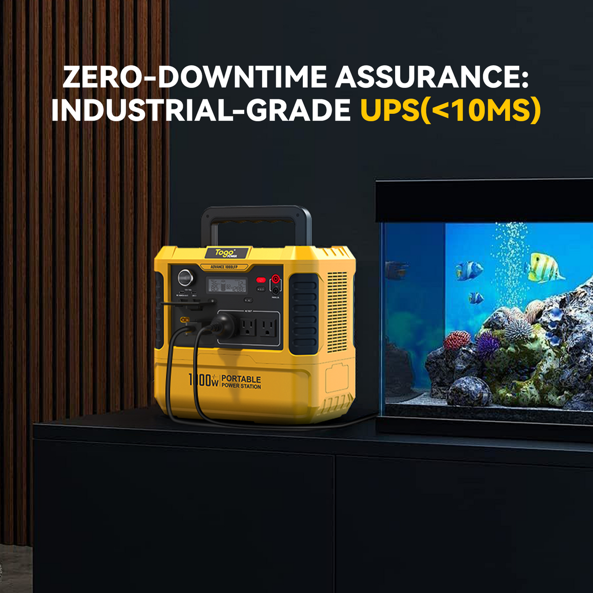 Station d'energie - TOGO POWER - Technologie batterie LiFEPO4 - ADVANCE1000LFP - Sortie max AC 2000W