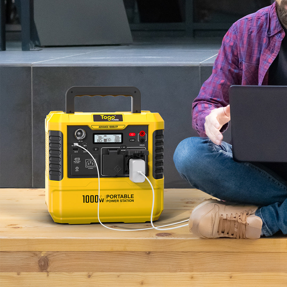 Station d'energie - TOGO POWER - Technologie batterie LiFEPO4 - ADVANCE1000LFP - Sortie max AC 2000W
