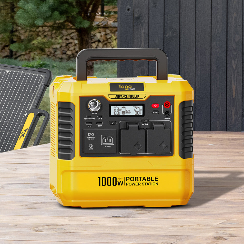Station d'energie - TOGO POWER - Technologie batterie LiFEPO4 - ADVANCE1000LFP - Sortie max AC 2000W