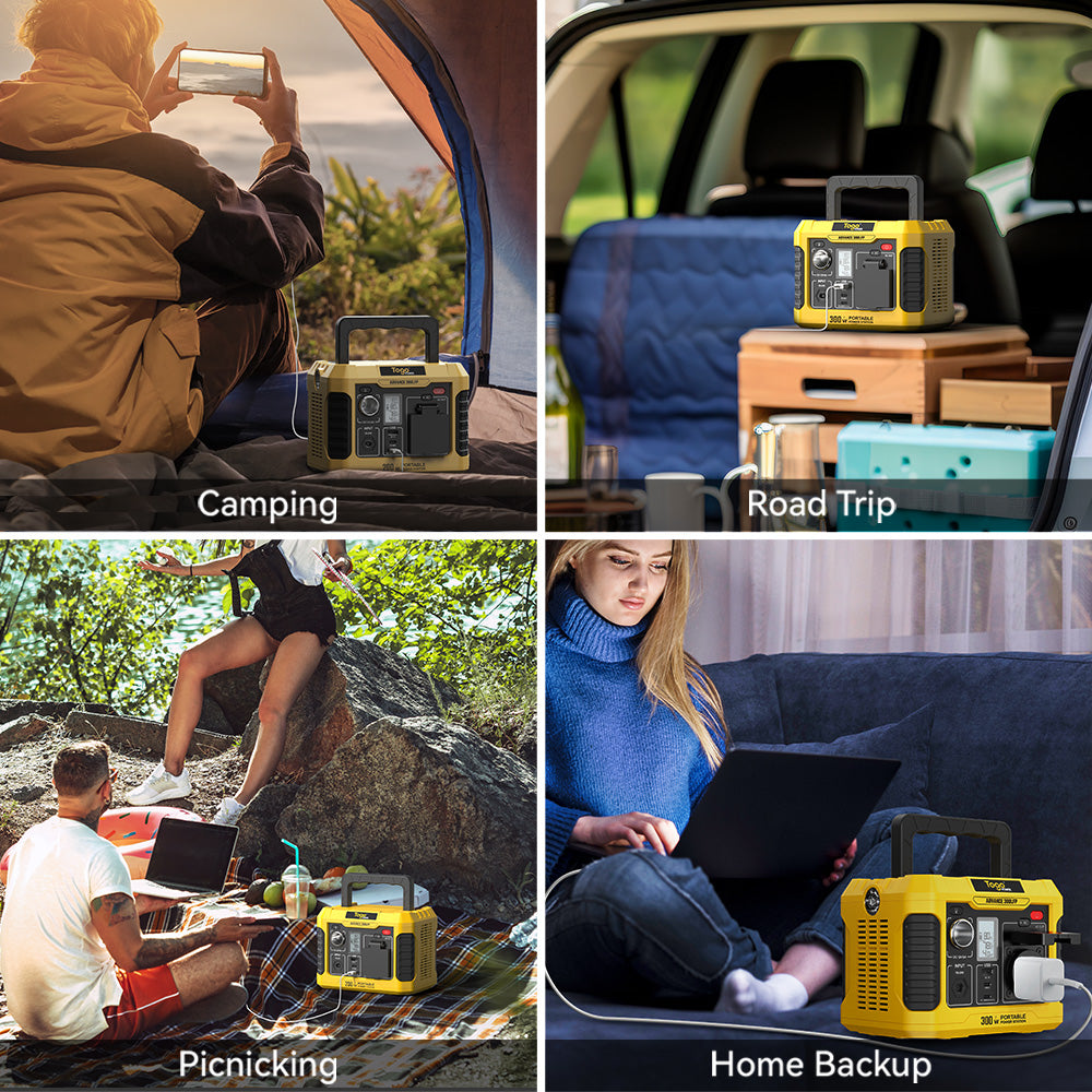 Station d'energie - TOGO POWER - Technologie batterie LiFEPO4 - ADVANCE300LFP - Sortie max AC 400W