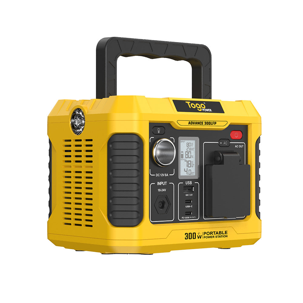 Station d'energie - TOGO POWER - Technologie batterie LiFEPO4 - ADVANCE300LFP - Sortie max AC 400W