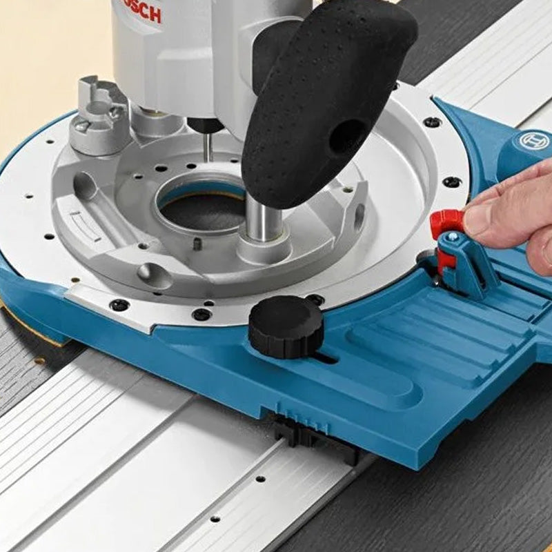 Affleureuse-defonceuse sans fil GKF 18V-8 solo + 1x base plongeante + 1x guide parallèle + 1x Pince de serrage 8mm + 1x Clé plate+ 3x adaptateurs poussière L (vendu sans batterie)