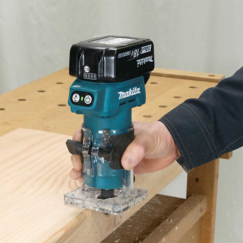 Affleureuse Ø 6 mm 1x3Ah 18V LXT ® MAKITA DRT52SF en coffret