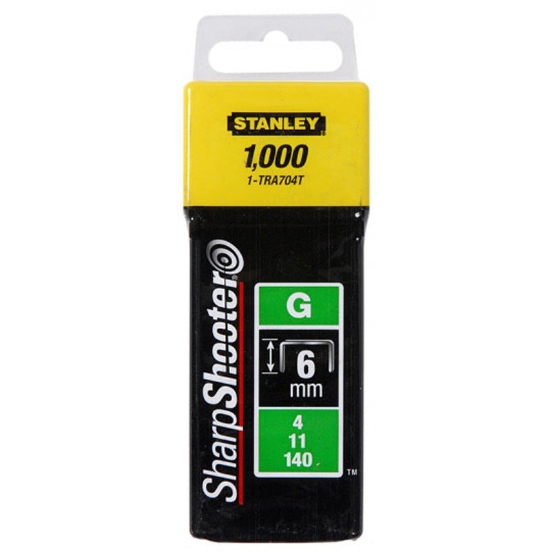 Agrafes 10mm type g - boîte de 5000pcs - STANLEY - 1-tra706-5t