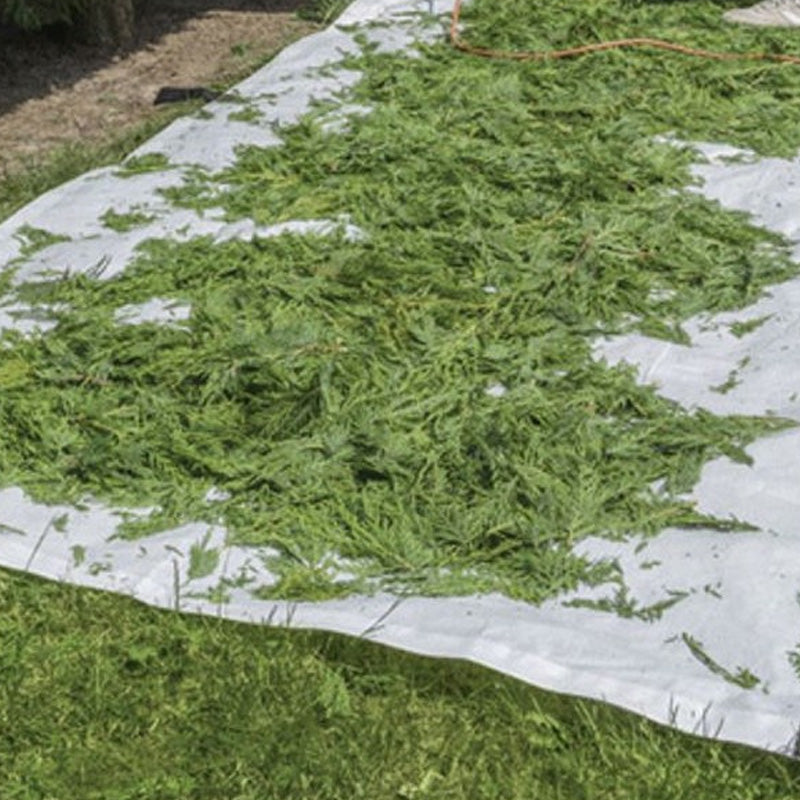 Bache ramasse déchets RIBIMEX VERTS 2x2m 4 poignées