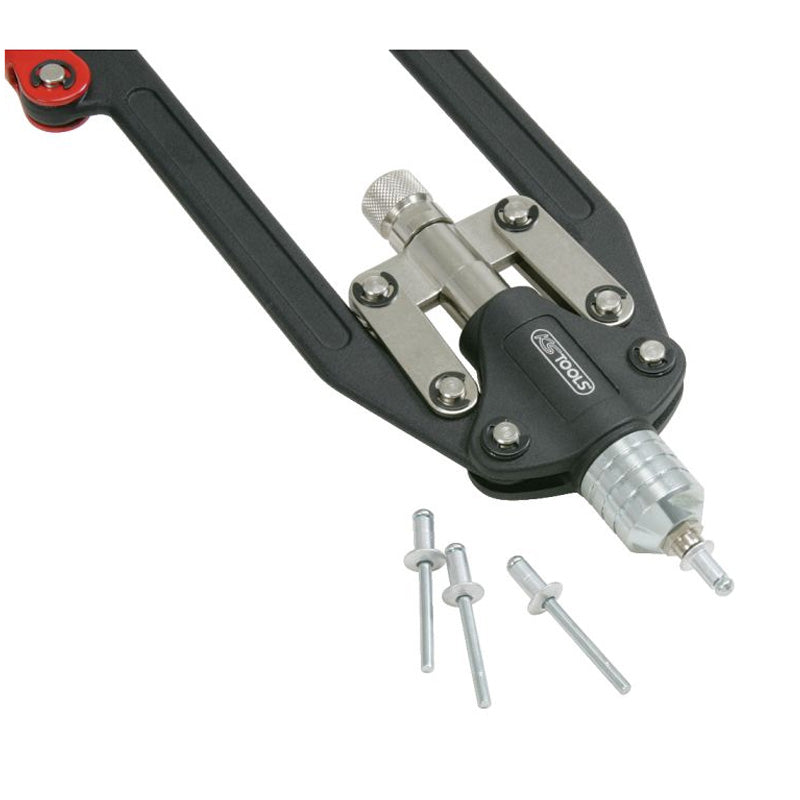 Coffret de pince à rivets et écrous aveugles (insert) - 2 bras pliants - KS TOOLS - 150.9630