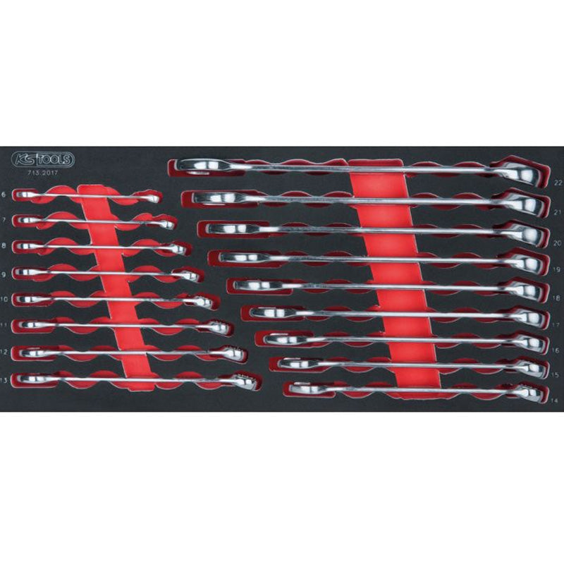 Composition d'outils 6 tiroirs pour servante, 455 pièces - KS TOOLS - 714.0452