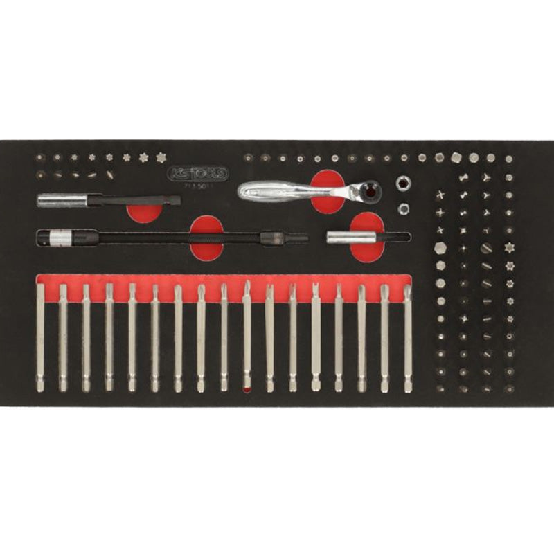 Composition d'outils 6 tiroirs pour servante, 455 pièces - KS TOOLS - 714.0452