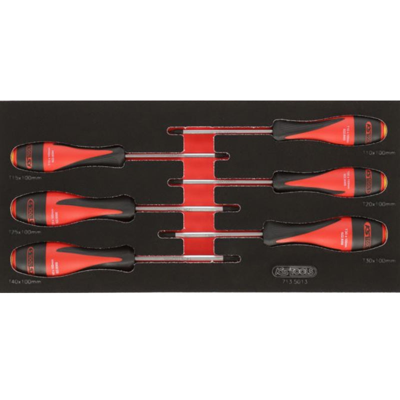 Composition d'outils 5 tiroirs pour servante, 187 pièces - KS TOOLS - 714.0187