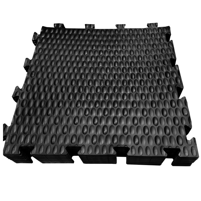 Dalle clipsable en PVC très souple - 50 x 50 x 0.8 cm - noir