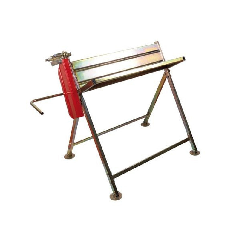 Chevalet porte buche RIBIMEX en metal avec support tronconneuse