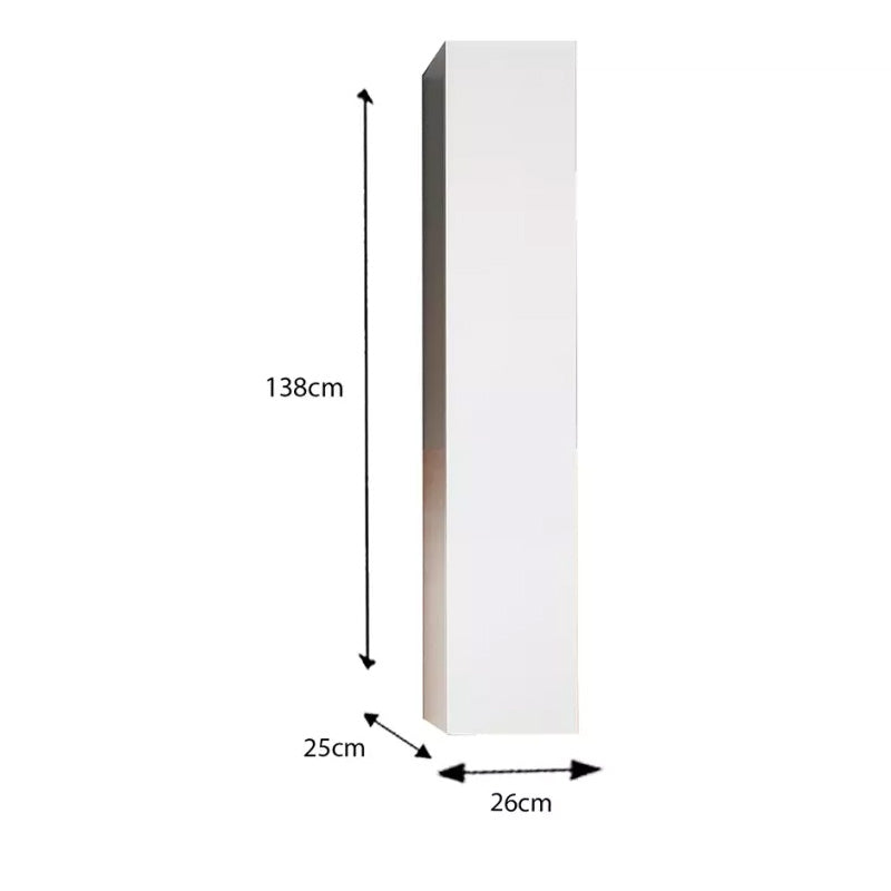 Colonne 1 porte à poser ARREDOBAGNO CAMPANELLI Système Push Pull 138cm