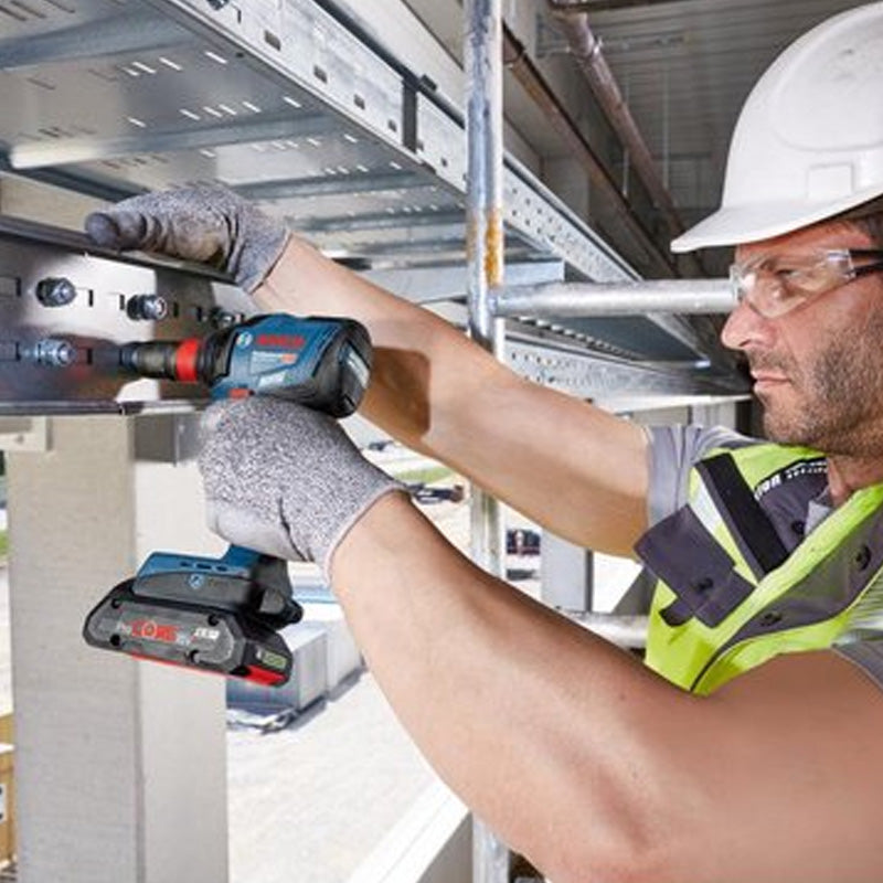 Pack 4 outils 18V BOSCH : GSR 18V-110C + GDX 18V-210C + GWS 18V-10 + GBH 18V-24C + 1 batterie 4,0 Ah (ProCORE) + 2 batteries 5,5 Ah (ProCORE) + GAL 1880CV (L)