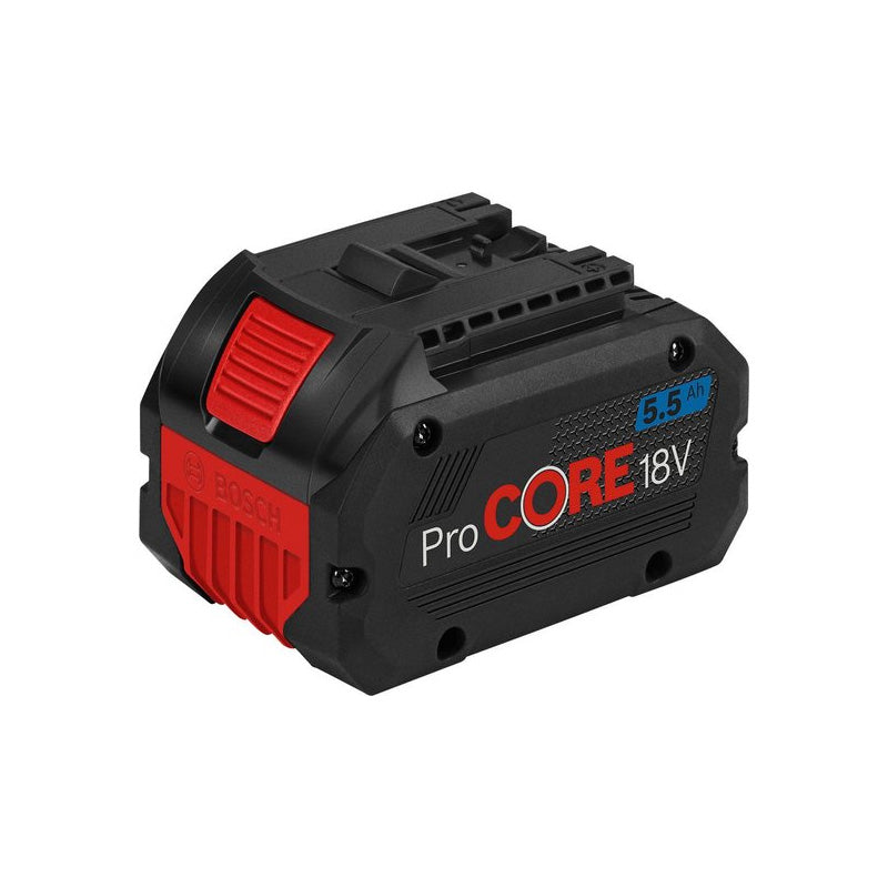 Pack 4 outils 18V BOSCH : GSR 18V-110C + GDX 18V-210C + GWS 18V-10 + GBH 18V-24C + 1 batterie 4,0 Ah (ProCORE) + 2 batteries 5,5 Ah (ProCORE) + GAL 1880CV (L)