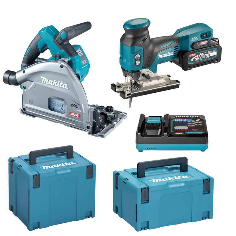 Combopack XGT ® 2 Outils MAKITA DK0228G201 - 40V - 2 x BL4040 + DC40RA + Makpac