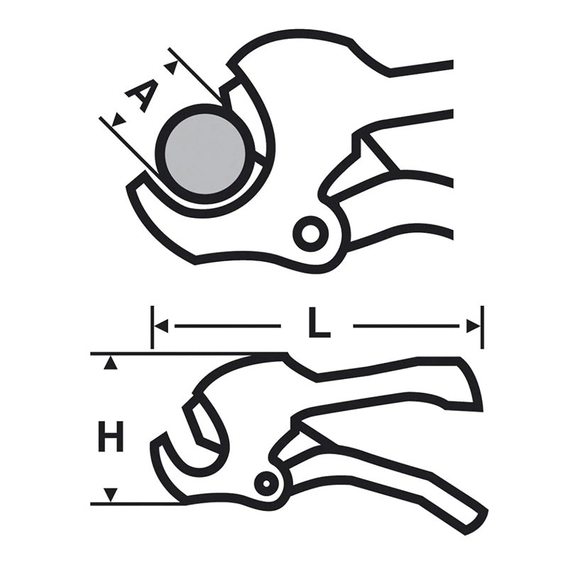 Coupe-tube plastique PC 50 VIRAX 215050