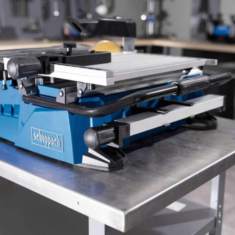 Coupe carrelage électrique SCHEPPACH WTS2000 - 900W - Ø180mm - avec chariot coulissant