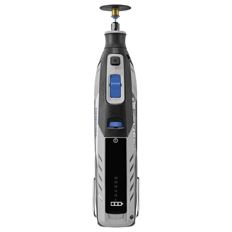 Dremel 8250 Outil Rotatif Multifonction Sans-fil 12V, 65 acc, 5 adaptations, 1 batterie 2Ah, de 5.000 à 30.000 tr/min