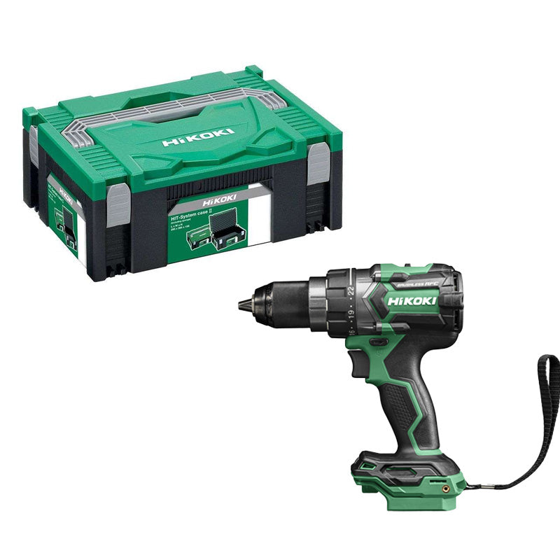 Perceuse visseuse HIKOKI DS18DCW2Z - 140Nm - 18V Brushless - m.auto.13mm (vendu sans batterie) en HitCase II