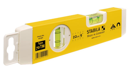 Niveaux à bulle Type 70 TM, 22 cm STABILA 2190
