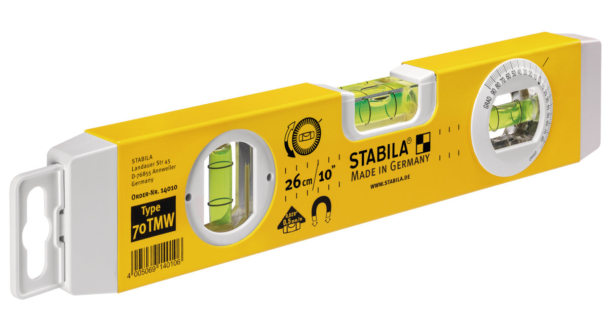 Niveaux à bulle Type 70 TMW, 26 cm STABILA 14010