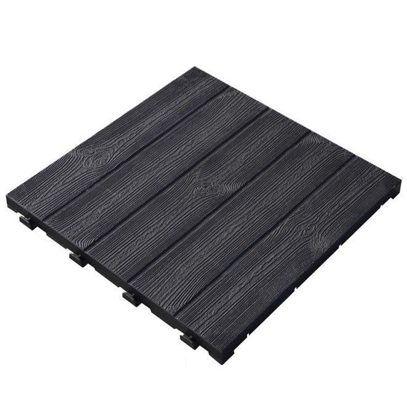 Dalle PVC clipsable autoportante "Effet bois" - Marron Taupe 39 x 39 cm