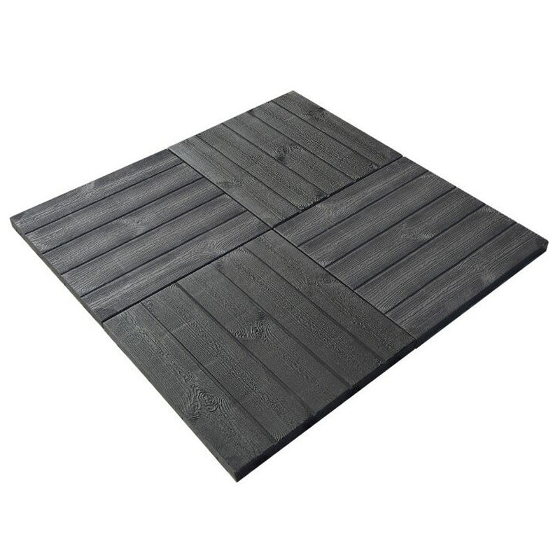 Dalle PVC clipsable autoportante "Effet bois" - Marron Taupe 39 x 39 cm