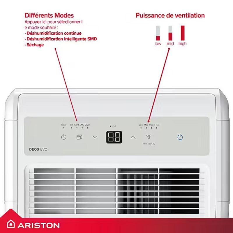 Déshumidificateur ARISTON DEOS EVO 10