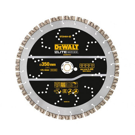 Disque diamant segmenté ELITE DEWALT pour tout usage