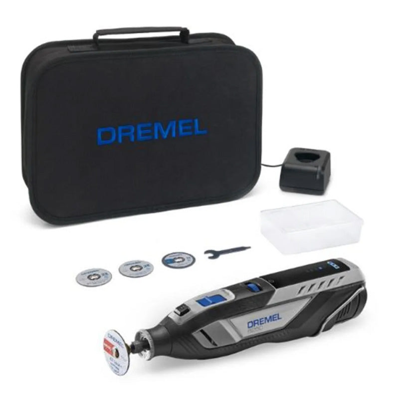 Dremel 8250 Outil Rotatif Multifonction Sans-fil 12V, 5 accessoires, 1 batterie 2Ah, de 5.000 à 30.000 tr/min