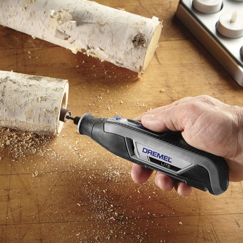 Outil Rotatif Multi-usage Sans-Fil DREMEL Lite (7760-15) avec batterie 3,6V 2Ah, 15 Accessoires, Chargeur USB, 8 000-25 000 tr/min
