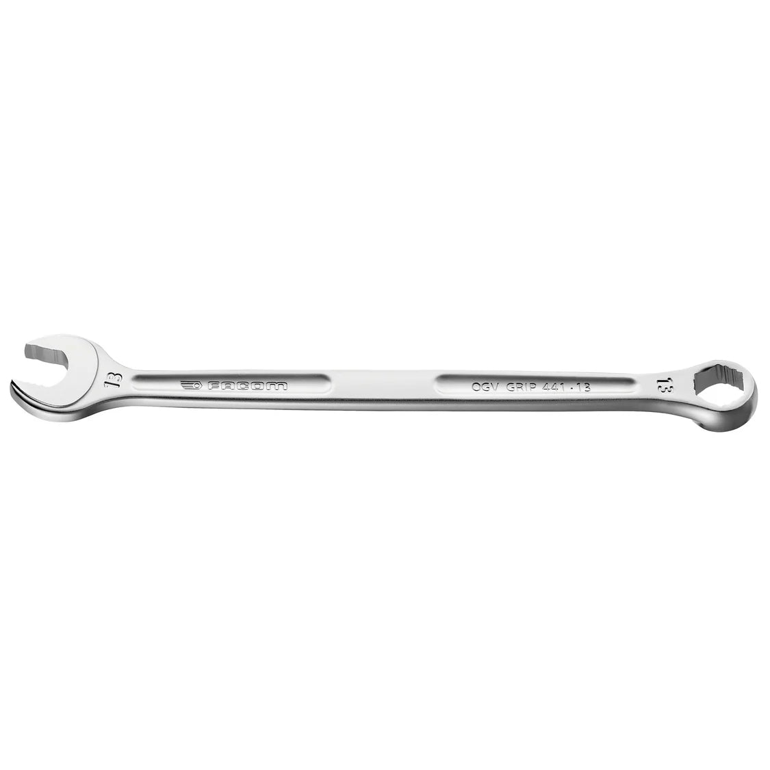 Jeu de 8 clés FACOM mixtes longues OGV GRIP 441 (8 à 19 mm) sur étui JP 441.JP8GRPPB