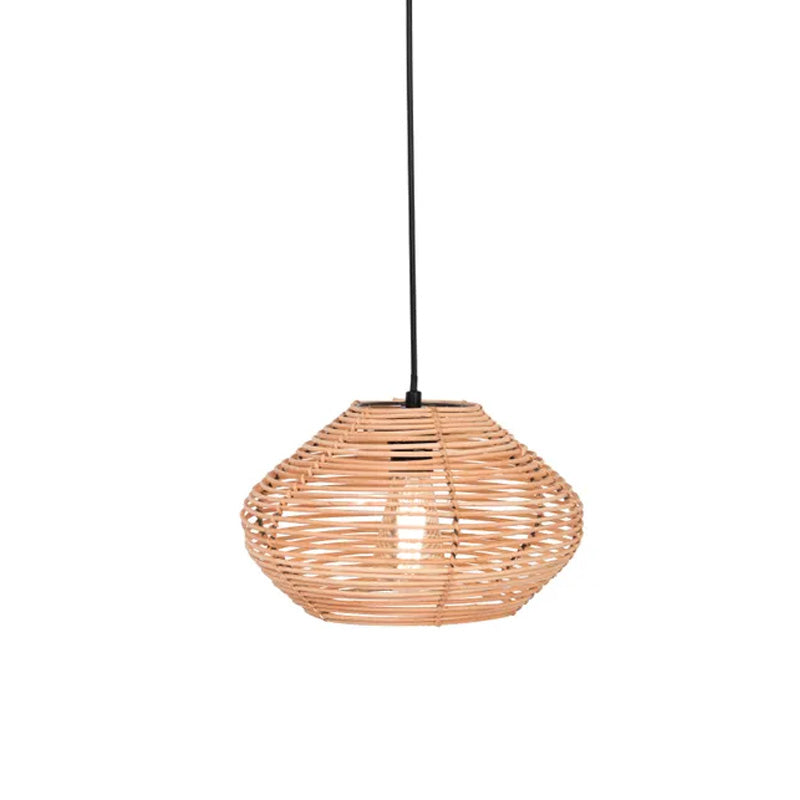 Abat-jour pour suspension Esteban en rotin - ⌀ 32 cm - marron