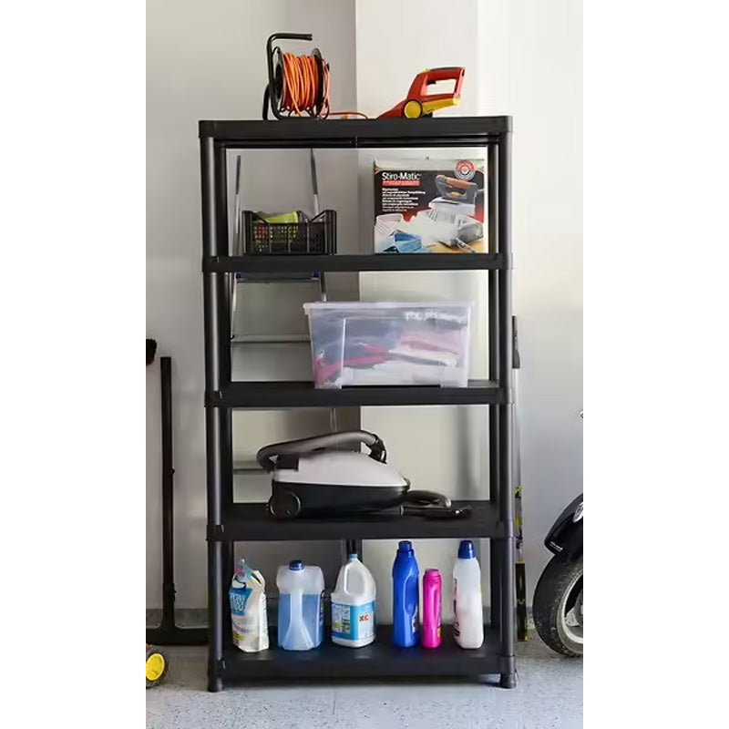 Étagère résine Toomax 5 tablettes 180x100x40cm noire charge 100kg tablette