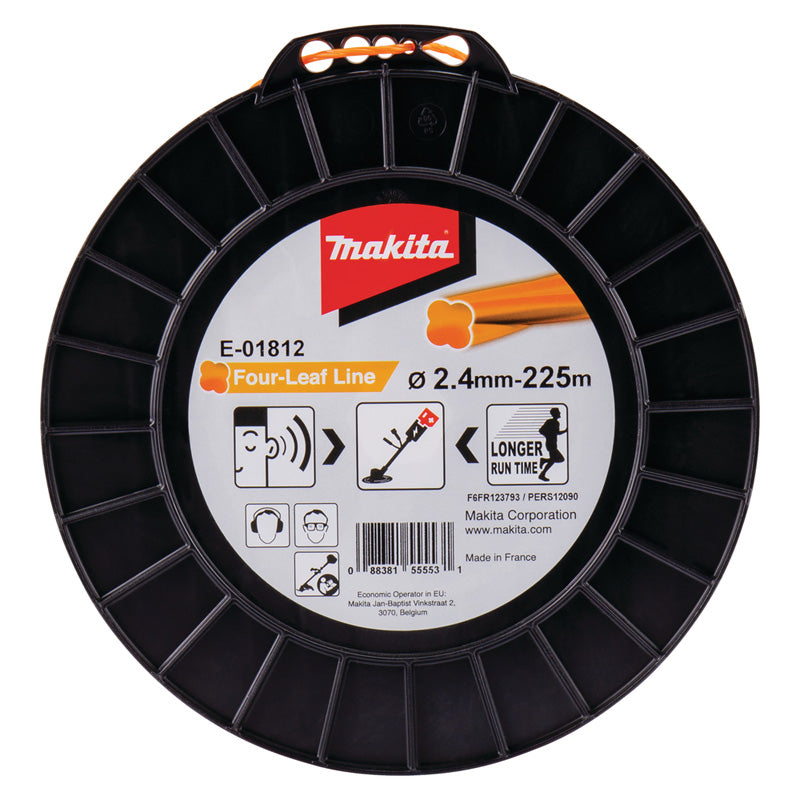 Fil nylon Trèfle torsadé MAKITA E-01812 2,4mm x 225m