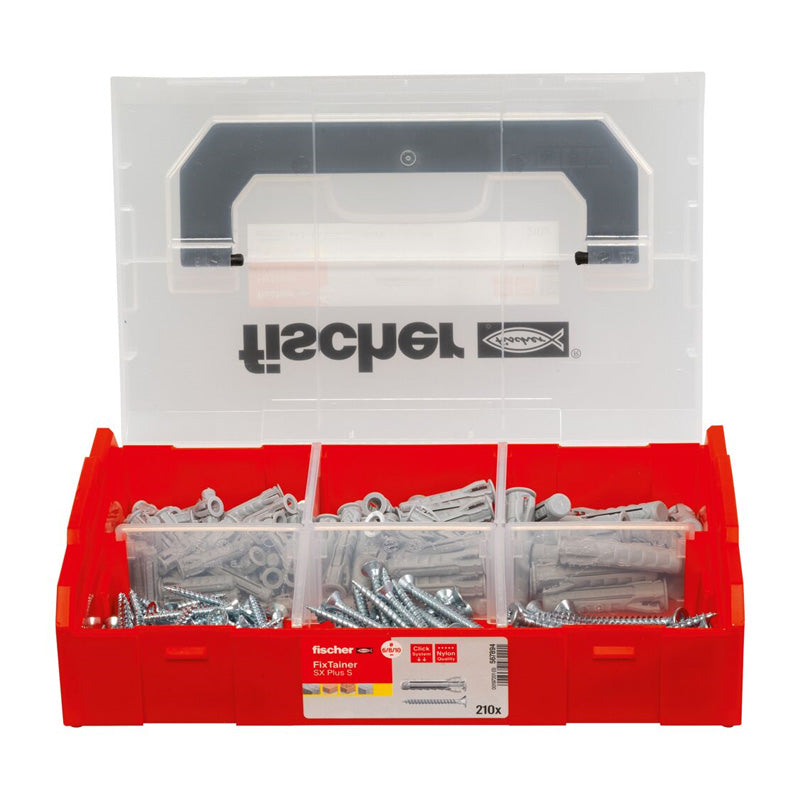 Coffret FixTainer chevilles SX Plus 6,8 / 10 avec vis FISCHER 567894