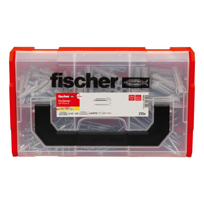 Coffret FixTainer chevilles SX Plus 6,8 / 10 avec vis FISCHER 567894