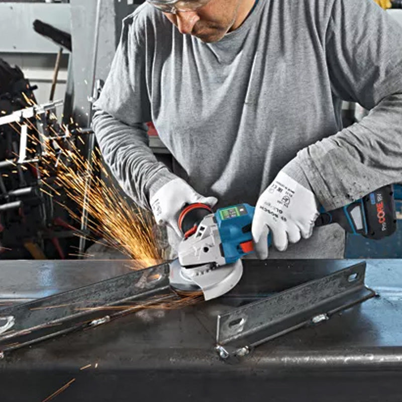 Meuleuse Ø125mm BOSCH GWS 18V-15 SC + 2 batteries Procore 18V 5.5 Ah + 1 chargeur GAL 18V-160 - L-Boxx