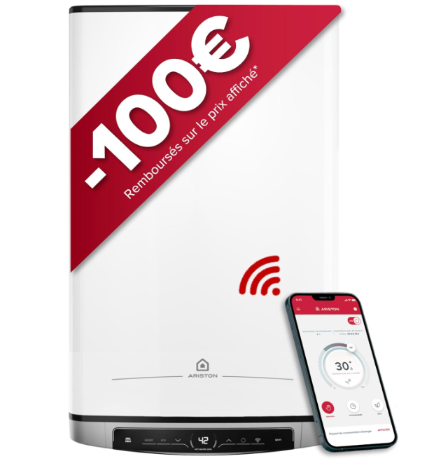 Chauffe-eau electrique Ultra Plat ARISTON VELIS DUNE DRY WIFI 45 FR EU