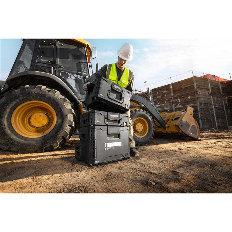STACKTECH KIT 3 pièces TOUGHBUILT TB-B1S3-B-70R-BEA Coffre de chantier + Grande boite + boite moyenne